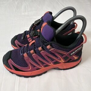 Sneakers SALOMON XA Pro 3D Cosmic Purple Deep Dahlia Coral Punch size 2 Shoes